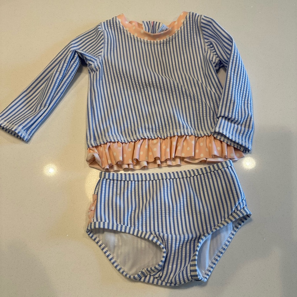 Girls RuffleButts Two Piece Swimsuit